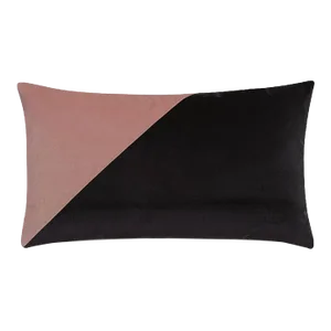 Rose Black Velvet Pillow