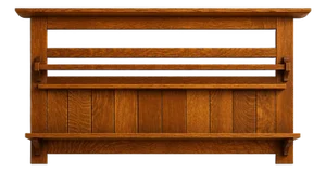 Stickley Mission Oak Hanging Shelf Plate Rack