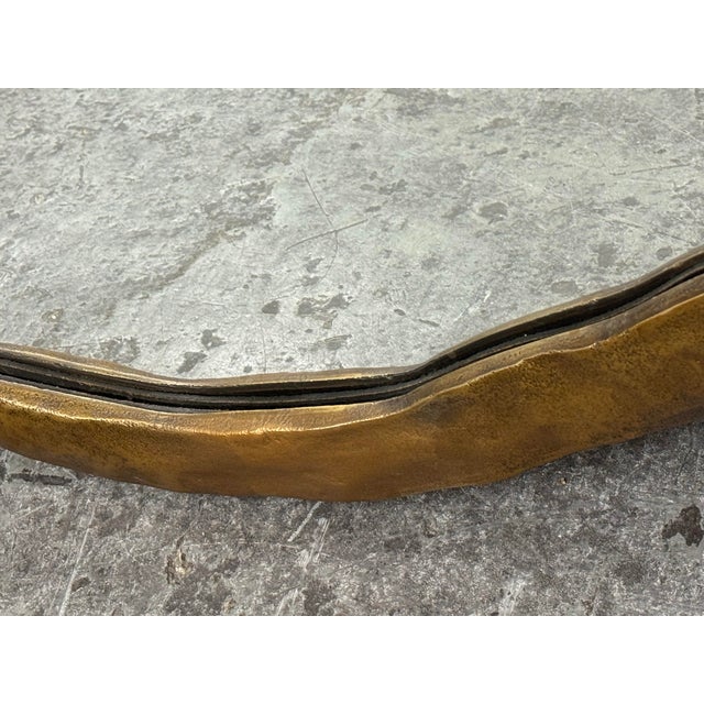 Cb2 Abel Brass Round Wall Mirror For Sale - Image 9 of 12