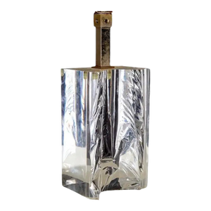 Mid Century Modern Italian Lucite Ice Table Lamp