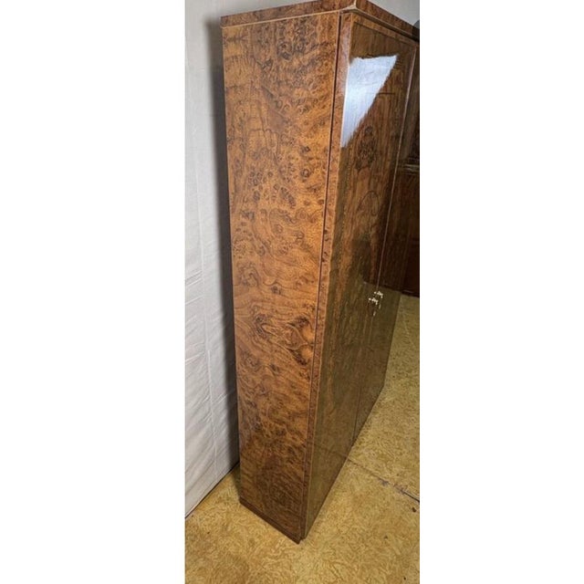 1980s Vintage Italian Hollywood Regency Walnut-Effect Dressing Table, 1980s For Sale - Image 5 of 8