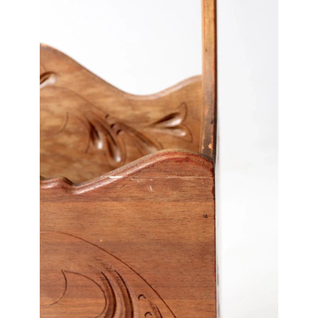 Vintage Magazine Rack Stand For Sale - Image 6 of 11