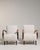 1950s 1950s Jindřich Halabala Cream Wood Pair of Club Chairs For Sale - Image 5 of 12
