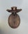Antique Wrought Iron Basket of Flowers Door Knocker With Oval Backplate For Sale - Image 4 of 5
