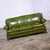 Traditional 1940-1950Äôs Traditional Green Naugahyde Faux Leather Lawson Club Style Sofa W/Rolled Arms For Sale - Image 3 of 12