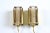 Mid-Century Modern 1960's Danish Vitrika Mini Gold Wall Sconces - A Pair For Sale - Image 3 of 12
