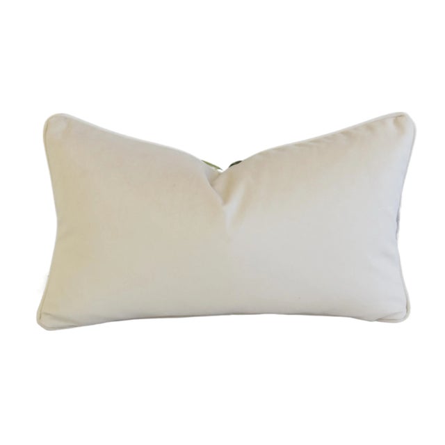 Thibaut Travelers Palm Leaf Botanical Linen Feather/Down Pillow 24" X 14" For Sale In Los Angeles - Image 6 of 8