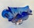 Glass Vintage Bohemia Czech Cobalt Blue & Pink Art Glass Centerpiece Bowl For Sale - Image 7 of 11