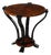 Art Deco Machine Age Occasional Table in Book-Matched & Burled Walnut For Sale