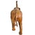 Vintage Moroccan Leather Elephant Sculpture, Handcrafted With Glass Eyes, 26.5” Tall For Sale - Image 15 of 18