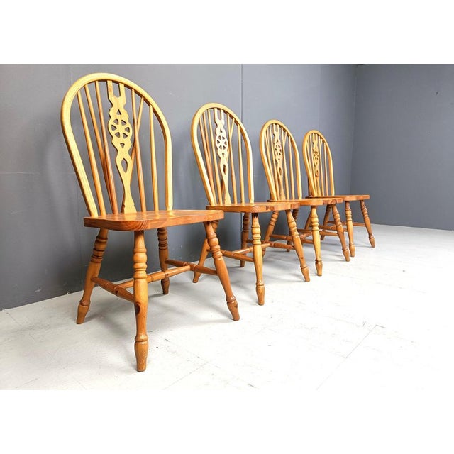 Vintage Dining Chairs from Ercol, 1950s, Set of 4 For Sale - Image 6 of 11