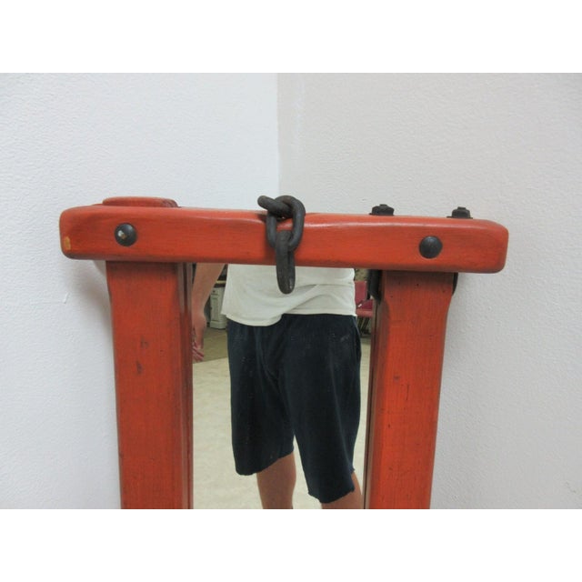 1940s Primitive Cow Stanchion Wall Mirror Western Cowboy Wild West For Sale In Philadelphia - Image 6 of 11