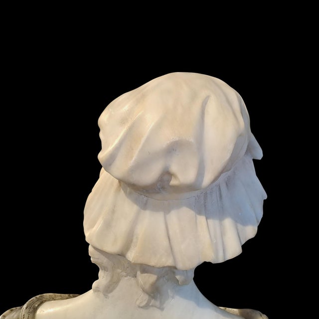 Stone Alberto Currini, Female Figure, 19th-20th Century, Alabaster For Sale - Image 7 of 11