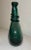 Brutalist Antique 18th Century Hand Blown Middle Eastern Green Saddle Flask Bottle Jar For Sale - Image 3 of 13