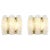 Gold Ice Glass Wall Sconces by Doria, Germany, 1960s, Set of 2 For Sale - Image 8 of 8