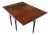 Solid Walnut Board Antique Drop Leaf Dining Center Console Table Clean! For Sale