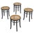 Vintage Stools in Lacquered Wood and Webbing, 1970s, Set of 4 For Sale - Image 11 of 11