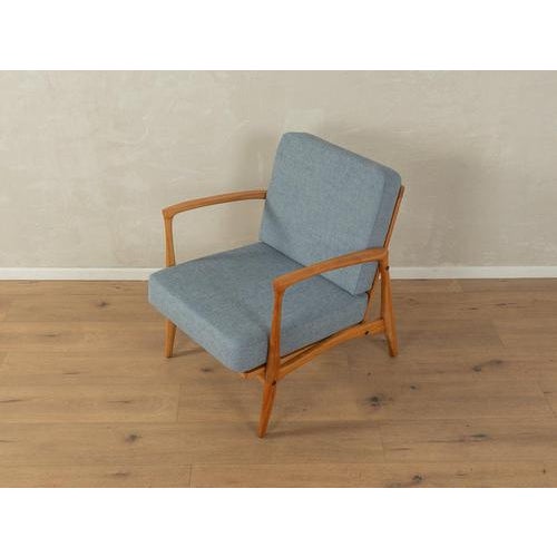 Vintage Blue Armchair, 1960s For Sale - Image 3 of 8