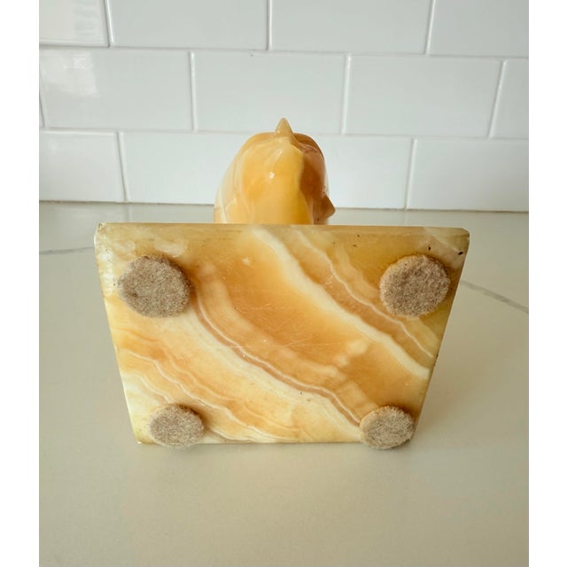 Stone Vintage Alabaster Egyptian Bust of Nefertiti For Sale - Image 7 of 7