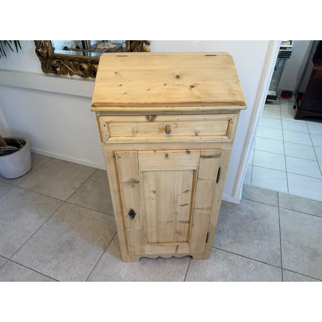 Biedermeier Writing Table in Natural Wood For Sale - Image 6 of 9