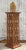 Coastal Vintage Coastal Trellis Rattan Pedestal For Sale - Image 3 of 6