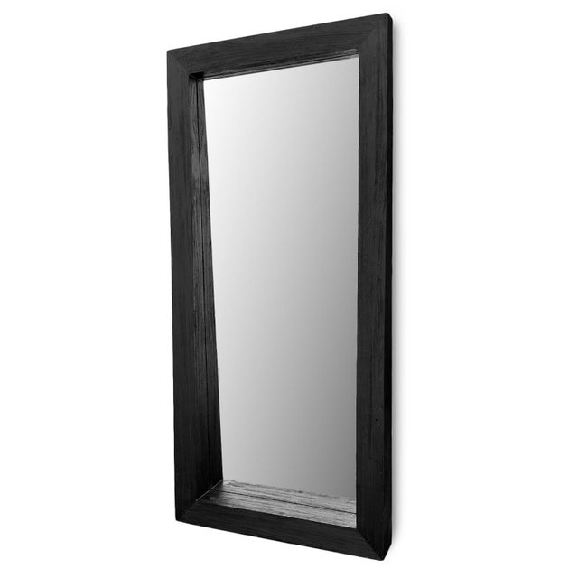 Black Wood Full Length Mirror For Sale In Los Angeles - Image 6 of 7