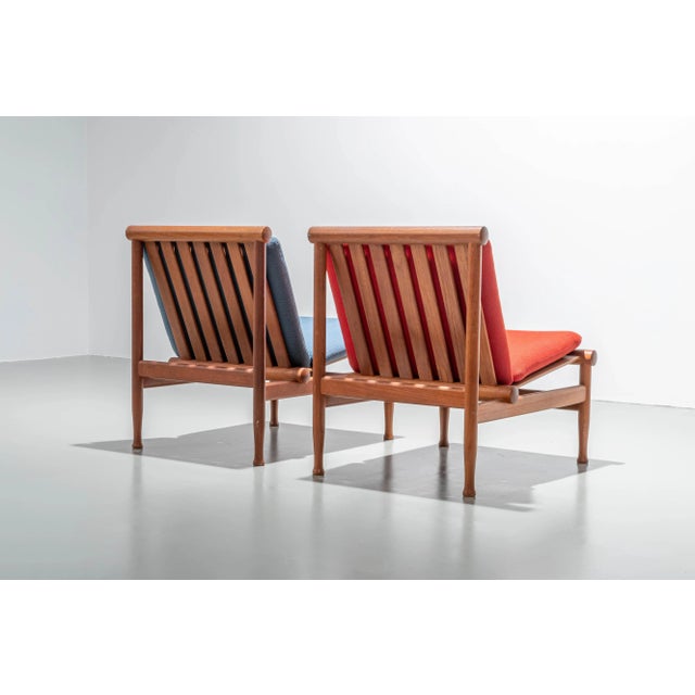 Lounge Chairs in Teak by Kai Lyngfeld Larsen for Søborg Møbelfabrik, 1960s, Set of 2 For Sale - Image 3 of 9