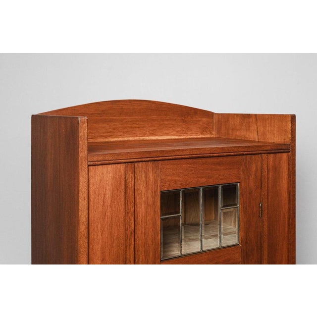 Brown Art Nouveau Cabinet in Oak For Sale - Image 8 of 18