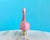 2020s Pink Flamingo Lamp Finials - A Matching Pair For Sale - Image 5 of 9