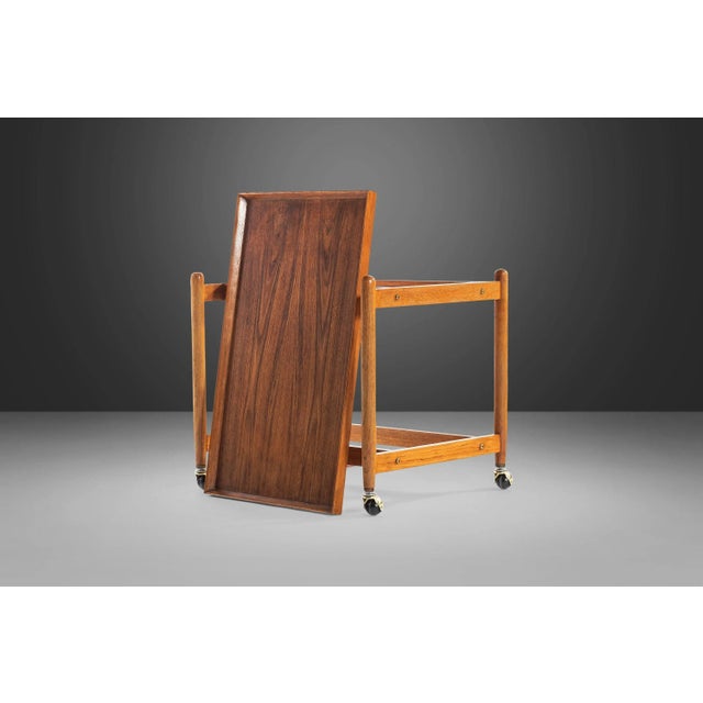 Danish Modern Bar Cart in Teak by Poul Hundevad for Vamdrup Stolefabrik, 1960s For Sale - Image 13 of 13