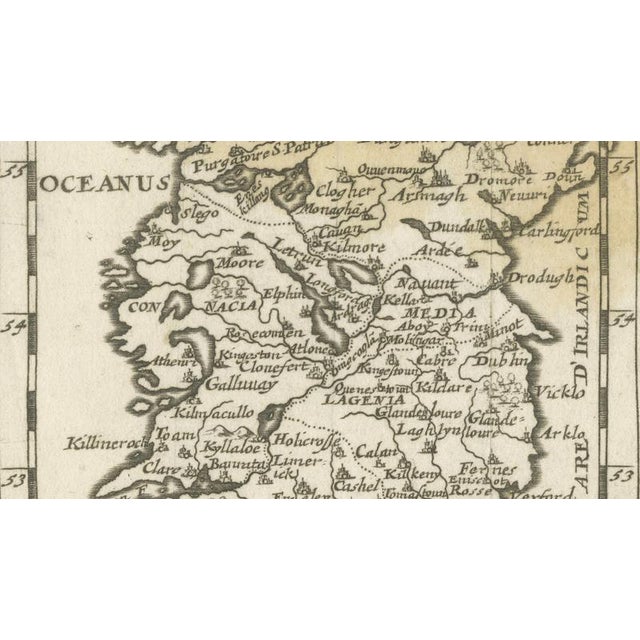 Antique Miniature Map of Ireland by Du Val, 1679 For Sale - Image 4 of 10