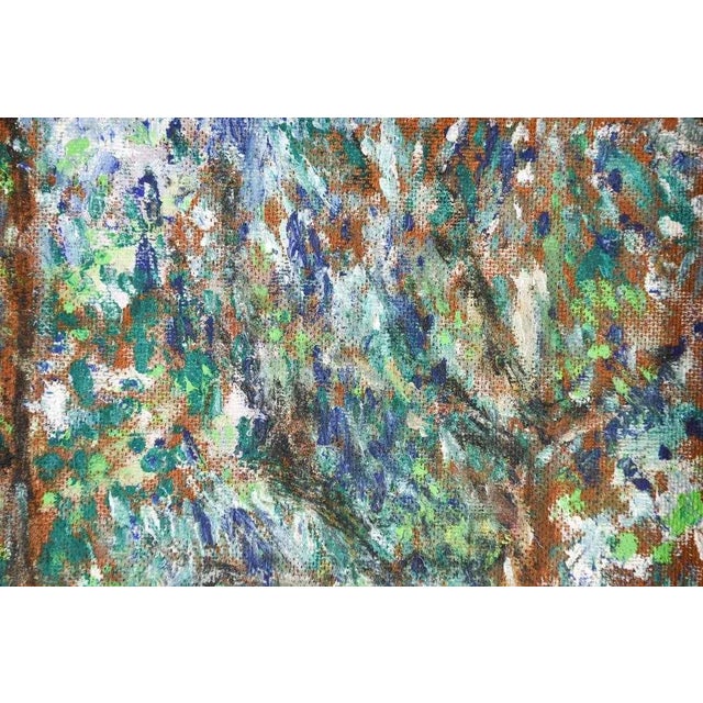 Mid 20th Century Mid Century Modern, Abstract Woods Colorful Painting For Sale - Image 5 of 7
