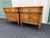 Brown Vintage Neoclassical Fruitwood and Burl Nightstands- A Pair For Sale - Image 8 of 12