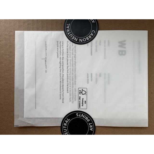 Wood 2025 Werner Bronkhurst “Get Served” After Rothko Sold Out Closed Edition Giclee Print in Solid Oak Frame For Sale - Image 7 of 7