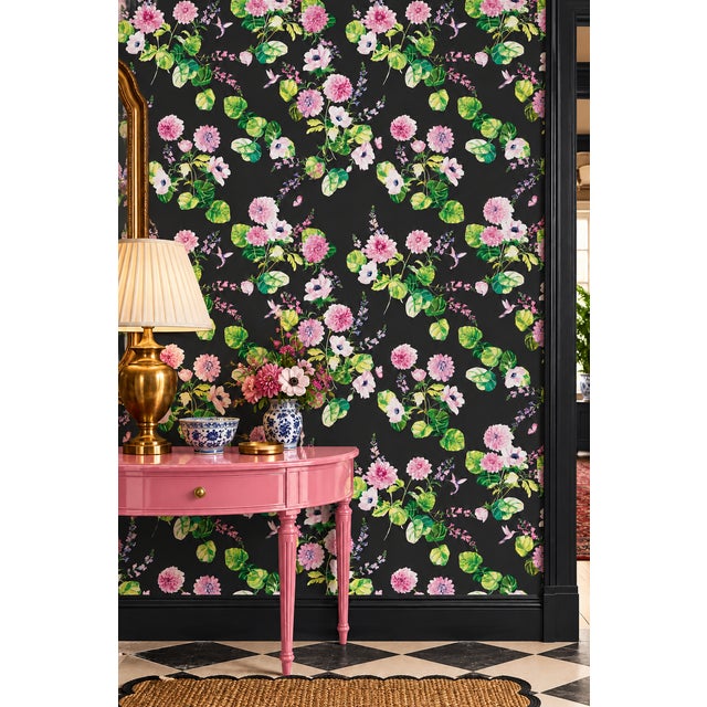 Our Chirp Society Garden Wallpaper Print includes some of our very favorite botanical florals, hand-painted alongside...