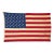 Large Vintage Cotton American Flag With Embroidered Stars For Sale