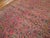 Traditional Terrific Pink-Cerise Background With a Star and Cross Lattice in a Floral Pattern Antique Persian Gallery Rug For Sale - Image 3 of 7