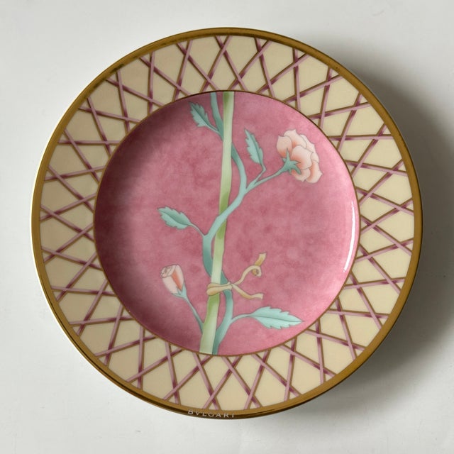 Rosa Innamorata Bread Plate by Bulgari for Rosenthal, Germany, 1990s For Sale - Image 9 of 9