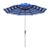 Athens Inside Out Striped 9ft Crank Outdoor Auto Tilt Umbrella - Pacific Blue For Sale