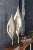 Pair of Tall Contemporary Decorative Polished Silver Metal Leaf Sculptures Pair of modernist abstract leaf decorative...