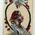 Late 20th Century Vintage Portrait Needlework Vertical Textile Art Tropical Botanical Profile With Floral Motif For Sale - Image 5 of 8