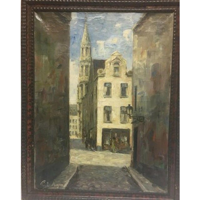 Brussels Tower, Oil Painting on Canvas For Sale - Image 9 of 13