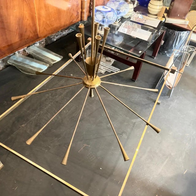 1950s Mid-Century Modern Huge Sputnik Chandelier by Oscar Torlasco for Lumi For Sale - Image 16 of 18