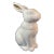 Modern White Rabbit With Gold Ears Cookie Jar For Sale