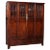 Anglo-Chinese Large Elmwood Cabinet With Accordion Doors, Turn of the Century For Sale