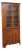 American Early 19th C. Tiger Maple Corner China Cabinet For Sale