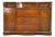 Vintage Mahogany Bow Front Server Sideboard Buffet Cabinet Brass Hardware Traditional Dining Room Storage For Sale