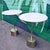 Deco White Marble & Nickel End Side Table For Sale - Image 9 of 9
