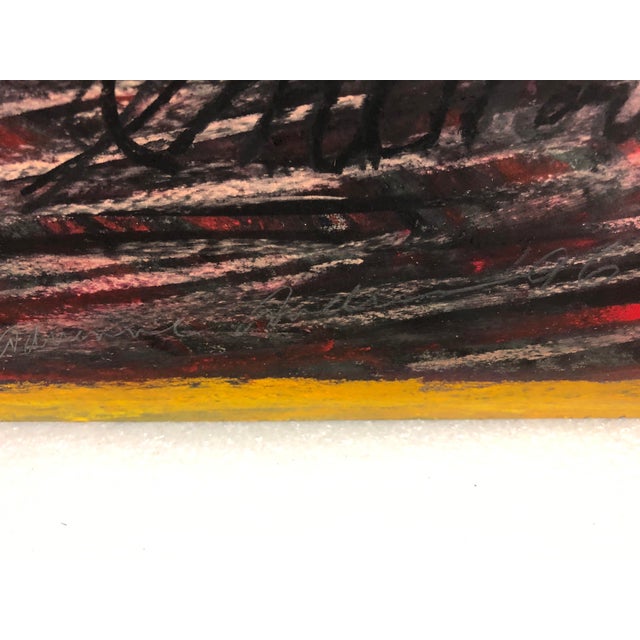 Purple 1996 Adrienne Anderson Pastel For Sale - Image 8 of 11