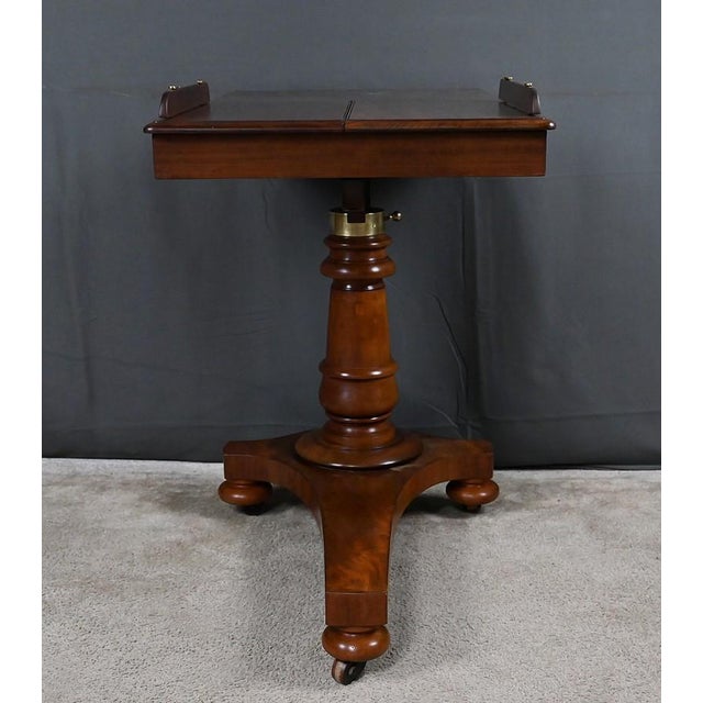 Victorian Mahogany Reading Table, England, Mid-19th Century For Sale - Image 13 of 18